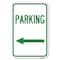 Signmission Parking Sign Left Arrow Heavy-Gauge Aluminum Sign, 12" x 18", A-1218-23365 A-1218-23365 - alternate 1
